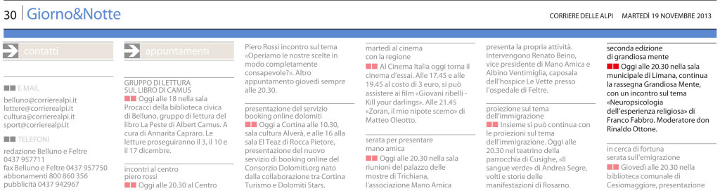11 - 19 - Corriere delle Alpi